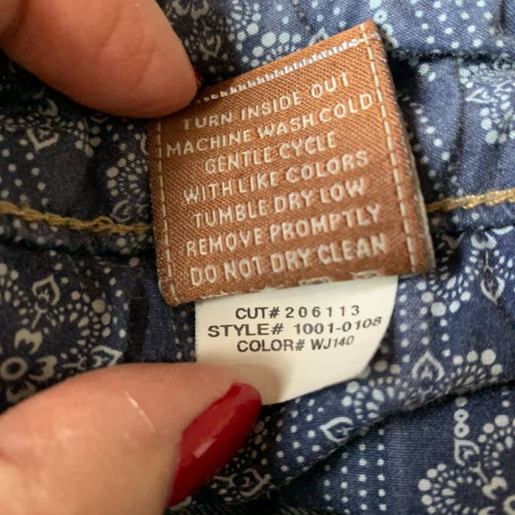 Paige PREMIUM DENIM Skyline Ankle Jeans 99% COTTON DARK WASH Size 30 - Picture 9 of 9